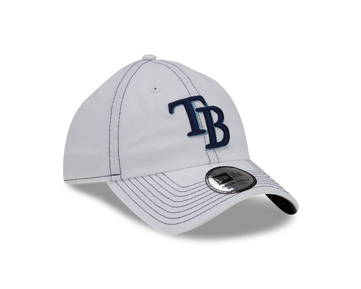 Rays New Era White Navy TB Casual Classic Adjustable Hat