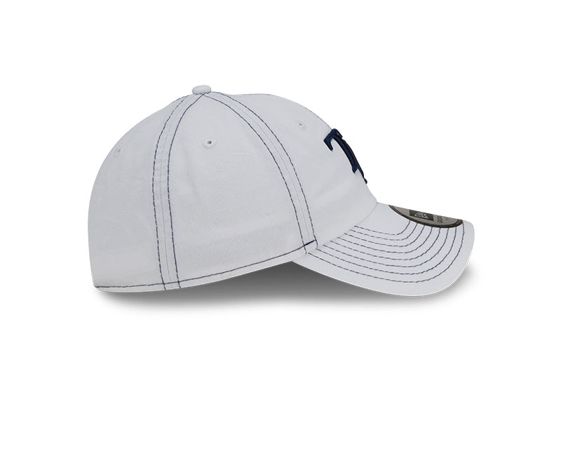 Rays New Era White Navy TB Casual Classic Adjustable Hat