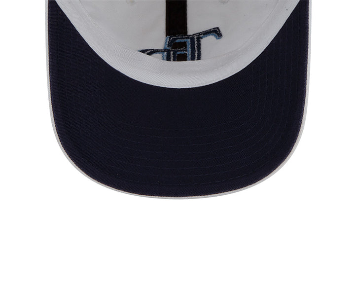 Rays New Era White Navy TB Casual Classic Adjustable Hat