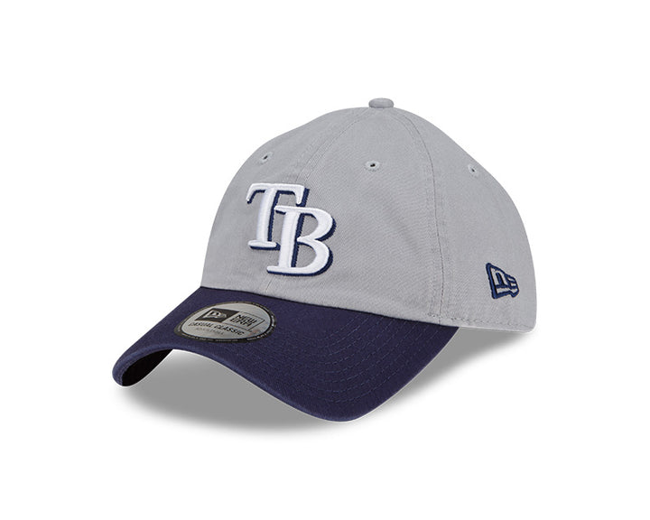 Rays New Era Navy Grey TB Casual Classic Adjustable Hat