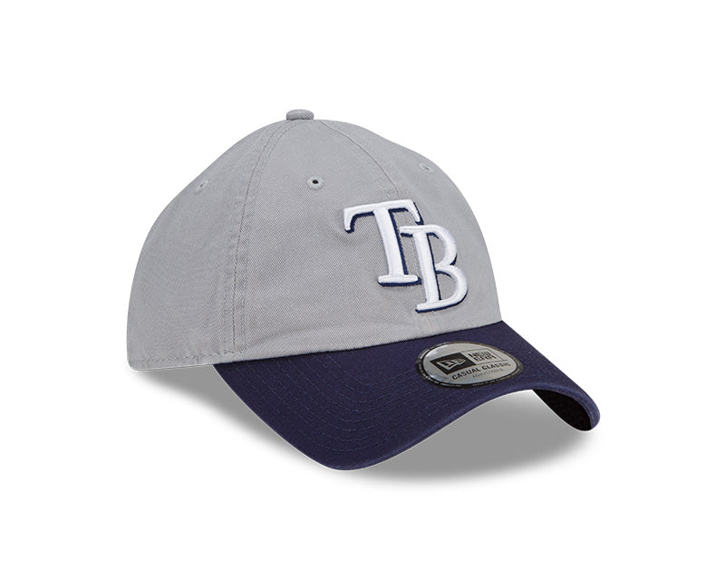Rays New Era Navy Grey TB Casual Classic Adjustable Hat