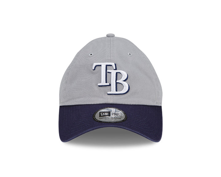Rays New Era Navy Grey TB Casual Classic Adjustable Hat