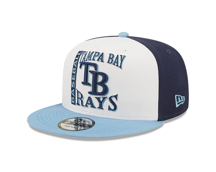 Rays New Era Navy/White/Light Blue TB Retro Sport 9Fifty Snapback Hat