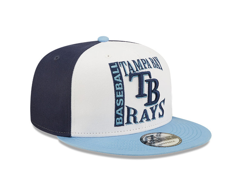 Rays New Era Navy/White/Light Blue TB Retro Sport 9Fifty Snapback Hat