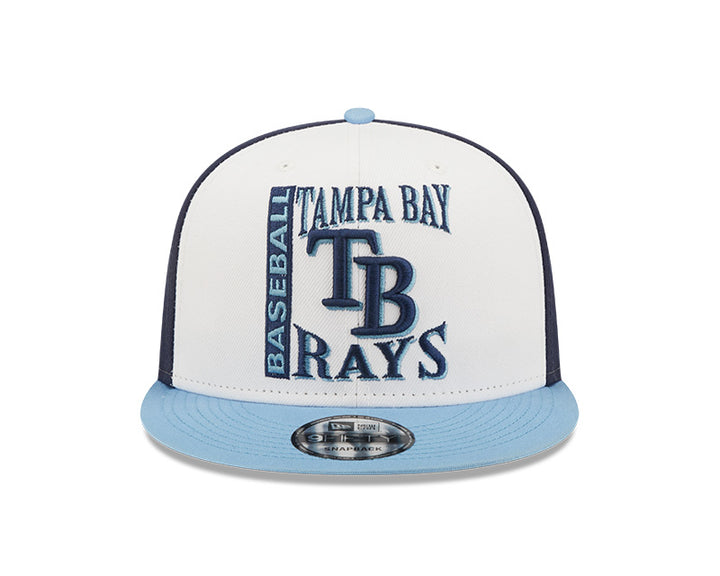 Rays New Era Navy/White/Light Blue TB Retro Sport 9Fifty Snapback Hat
