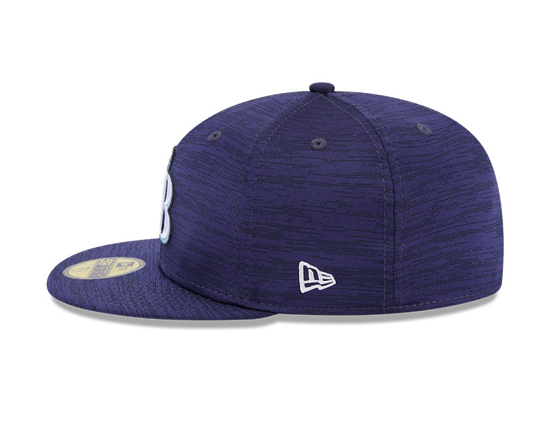 Rays New Era Navy TB Clubhouse 59Fifty Fitted Hat
