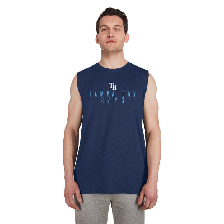 Rays Men's New Era Active Muscle Sleeveless Tank Top