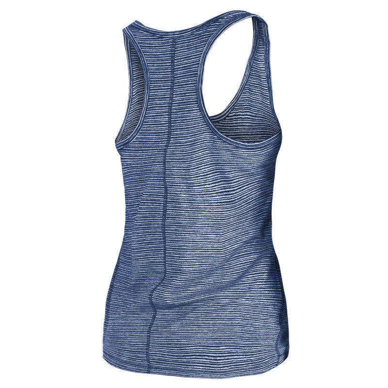 Rays Women's New Era Navy Active Space Dye Racerback Tank Top