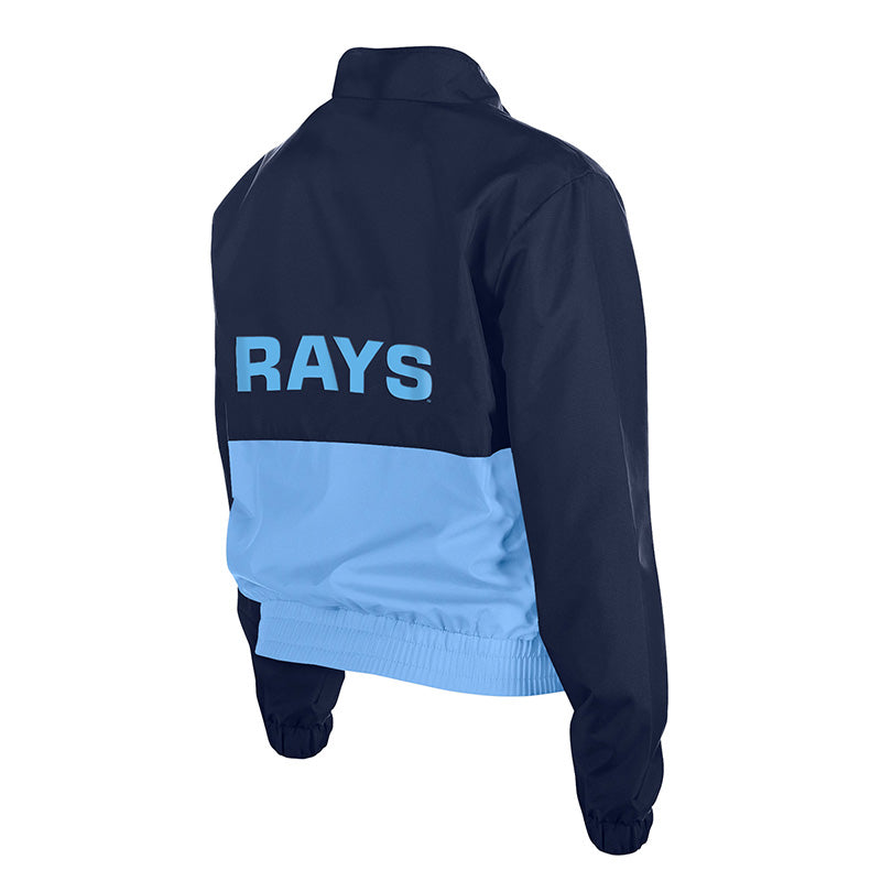 Rays Women's New Era Blue Windbreaker Full Zip Jacket