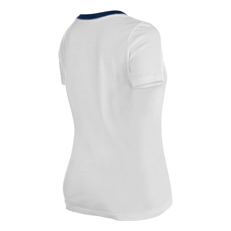 Rays Women's New Era White Scoop Ringer T-Shirt