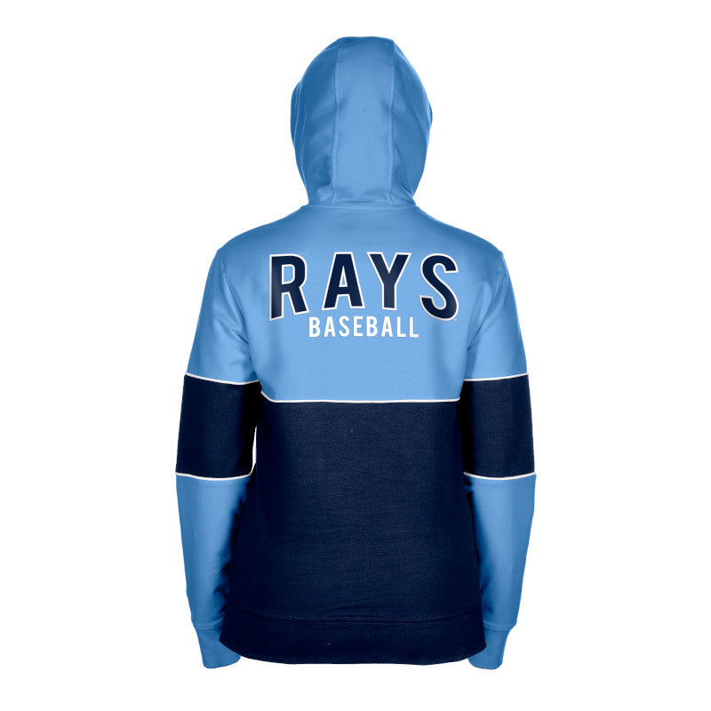Rays Women's New Era Color Block Full Zip Hoodie