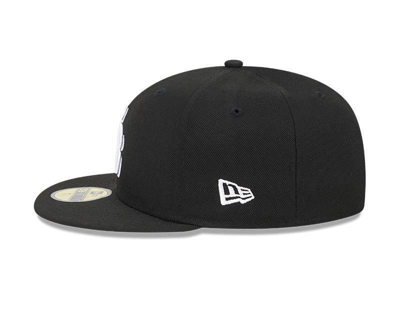 Rays New Era Black White TB World Series 2020 Patch 59Fifty Fitted Hat
