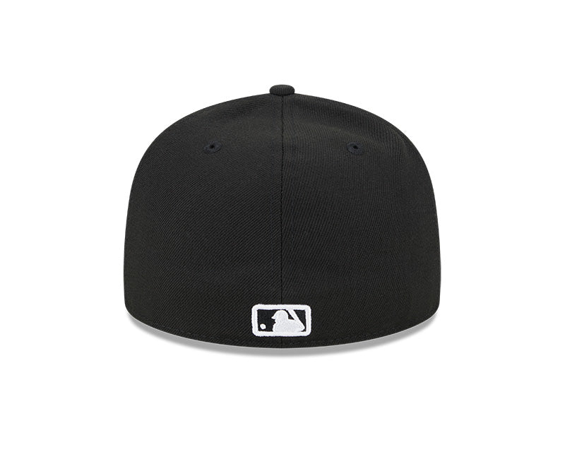 Rays New Era Black White TB World Series 2020 Patch 59Fifty Fitted Hat
