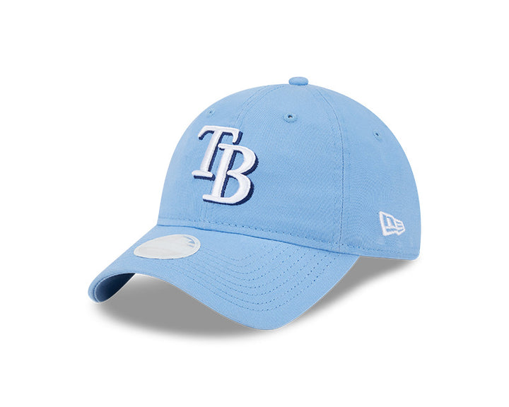 Rays New Era Women's Light Blue TB 9Twenty Adjustable Hat