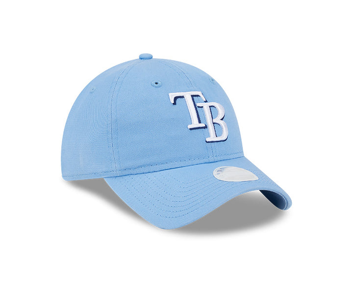 Rays New Era Women's Light Blue TB 9Twenty Adjustable Hat