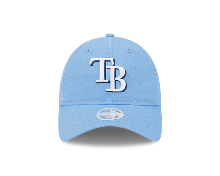 Rays New Era Women's Light Blue TB 9Twenty Adjustable Hat