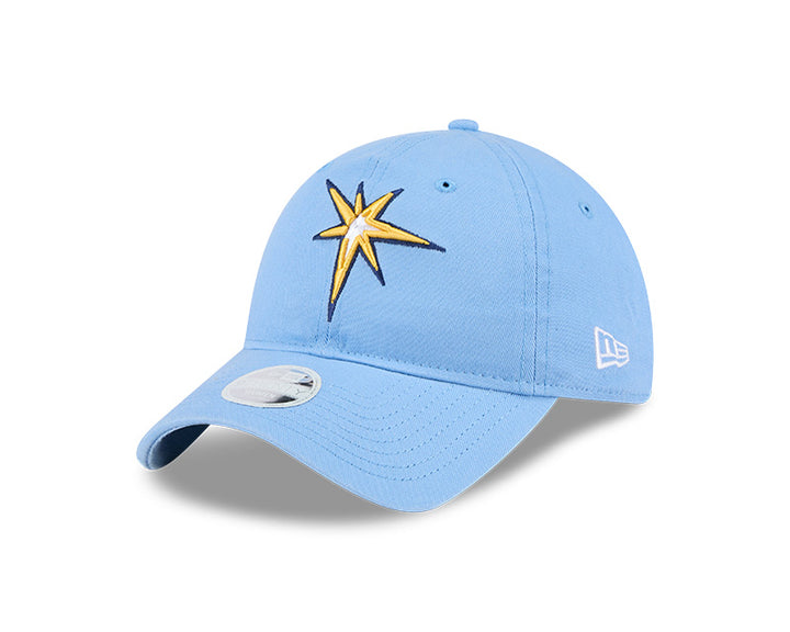 Rays Women's New Era Light Blue Burst 9Twenty Adjustable Hat