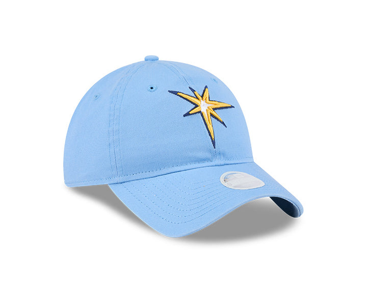 Rays Women's New Era Light Blue Burst 9Twenty Adjustable Hat