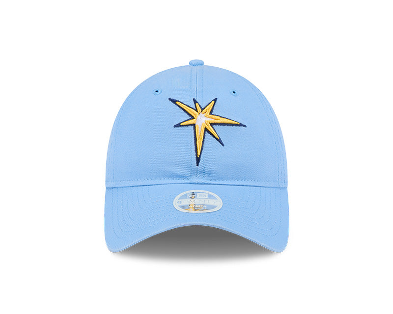 Rays Women's New Era Light Blue Burst 9Twenty Adjustable Hat