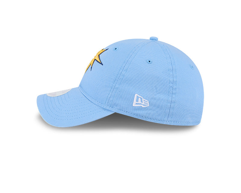 Rays Women's New Era Light Blue Burst 9Twenty Adjustable Hat