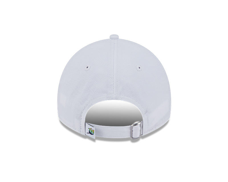 Rays New Era Devil Rays White Coop TB 9Twenty Adjustable Hat