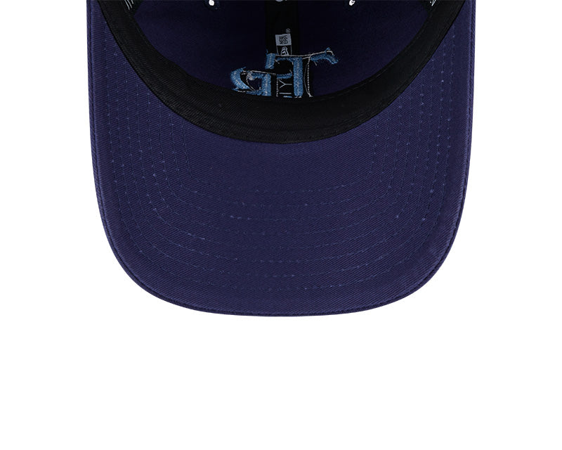 Rays Women's New Era Glitter TB Navy 9Twenty Adjustable Hat