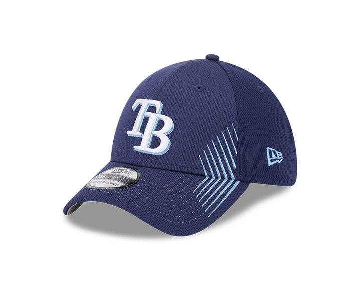 Rays New Era Navy TB Active Dash Mark 39Thirty Flex Fit Hat