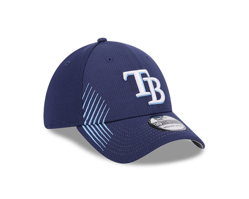 Rays New Era Navy TB Active Dash Mark 39Thirty Flex Fit Hat