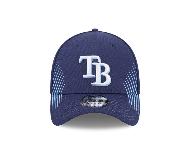 Rays New Era Navy TB Active Dash Mark 39Thirty Flex Fit Hat