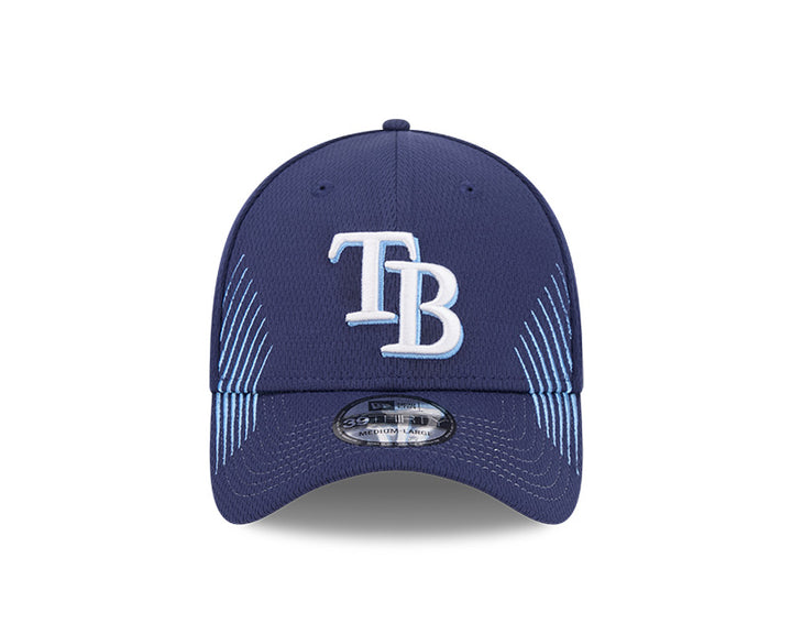 Rays New Era Navy TB Active Dash Mark 39Thirty Flex Fit Hat