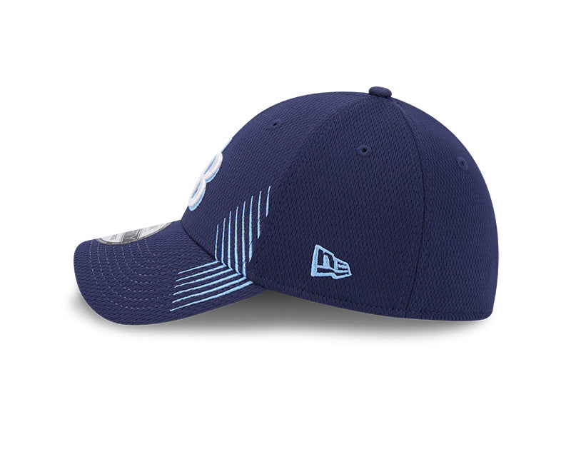Rays New Era Navy TB Active Dash Mark 39Thirty Flex Fit Hat