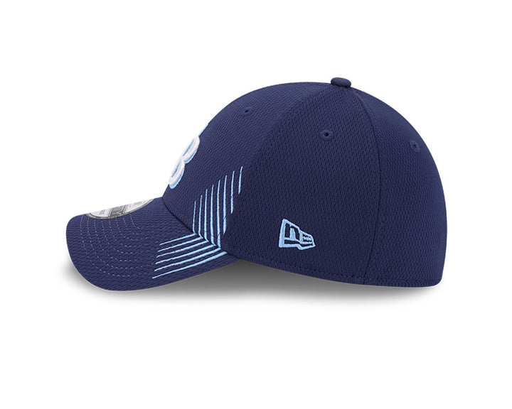 Rays New Era Navy TB Active Dash Mark 39Thirty Flex Fit Hat