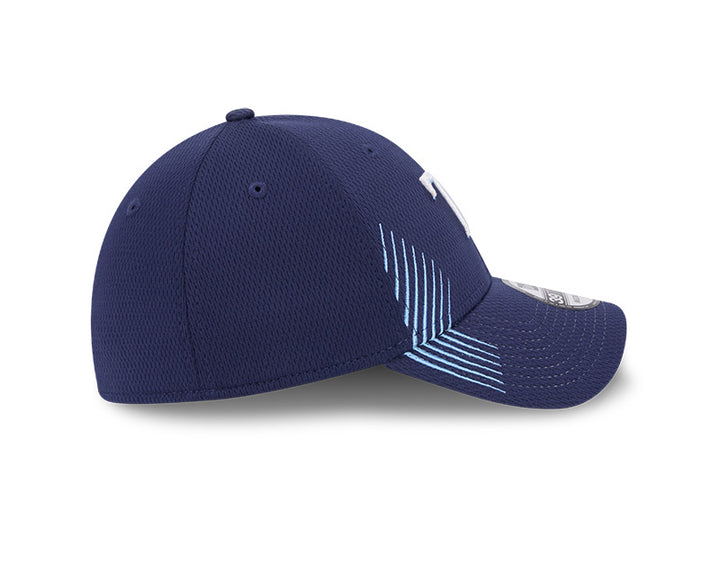 Rays New Era Navy TB Active Dash Mark 39Thirty Flex Fit Hat