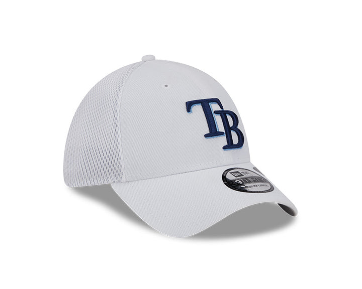 Rays New Era White Gameday TB Mesh 39Thirty Hat