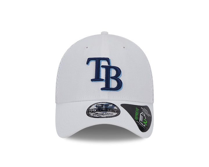 Rays New Era White Gameday TB Mesh 39Thirty Hat