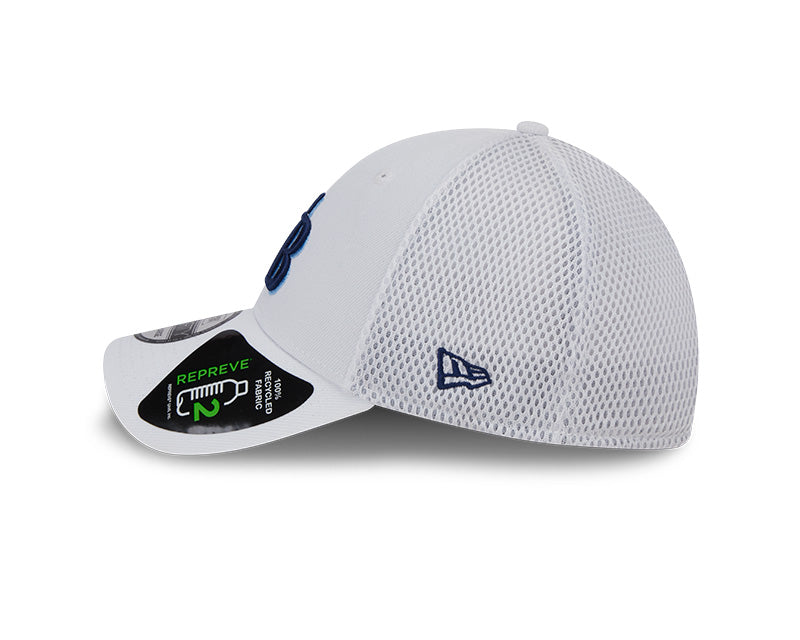 Rays New Era White Gameday TB Mesh 39Thirty Hat
