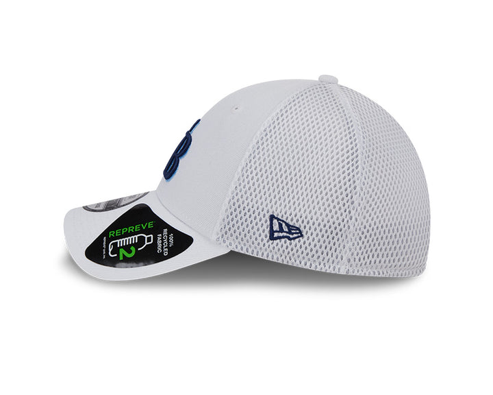 Rays New Era White Gameday TB Mesh 39Thirty Hat