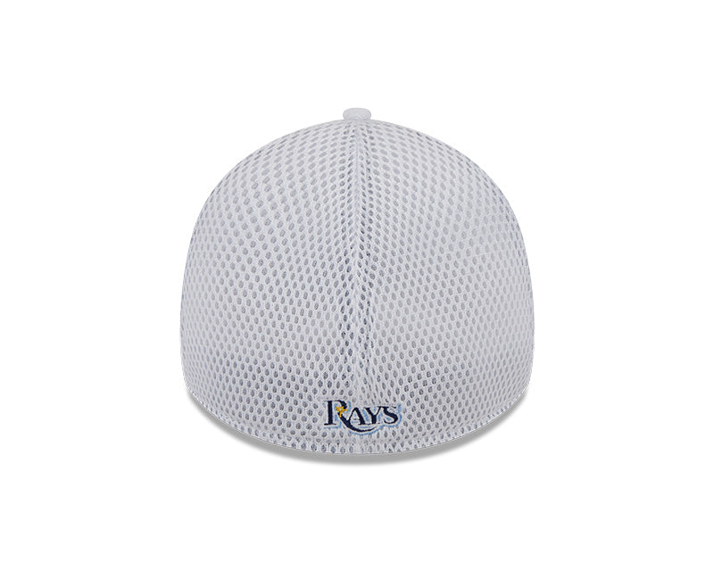 Rays New Era White Gameday TB Mesh 39Thirty Hat