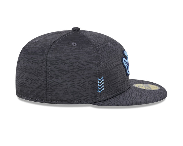 Rays New Era Graphite Grey 2024 Alt Clubhouse 59Fifty Fitted Hat