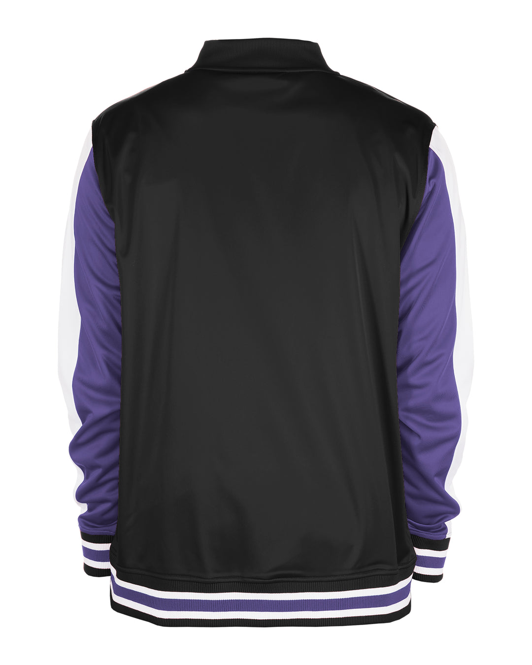 Rays Men's New Era Black Purple City Connect Skyray Track Jacket