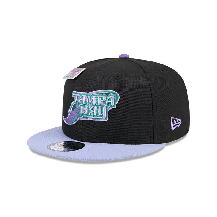 Rays New Era Black Purple Big League Chew Grape 9Fifty Snapback Hat