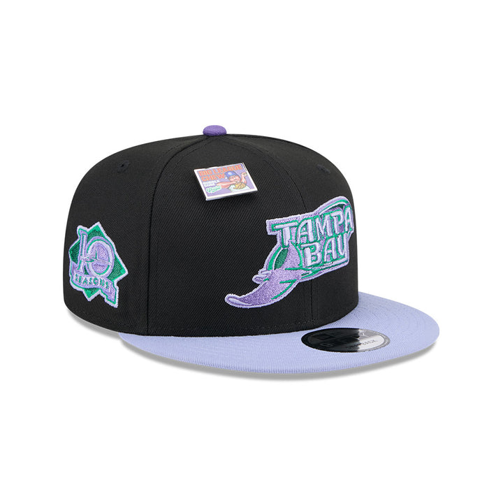 Rays New Era Black Purple Big League Chew Grape 9Fifty Snapback Hat