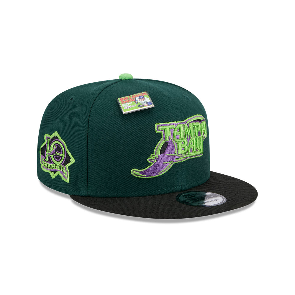 Rays New Era Green Big League Chew Sour Apple 9Fifty Snapback Hat