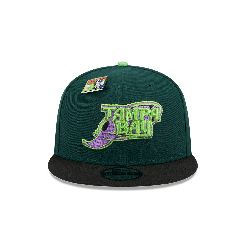 Rays New Era Green Big League Chew Sour Apple 9Fifty Snapback Hat