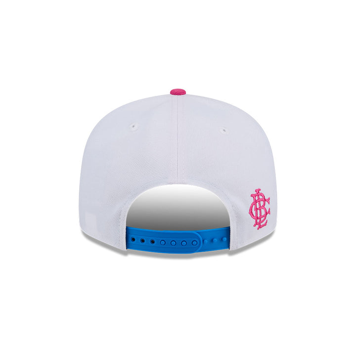 Rays New Era White Blue Big League Chew Cotton Candy 9Fifty Snapback Hat