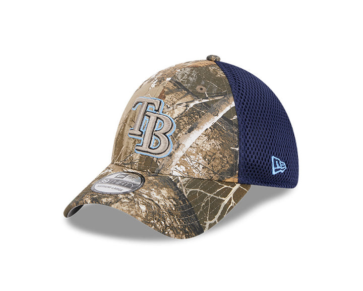 Rays New Era Camo Navy TB 39Thirty Flex Fit Hat