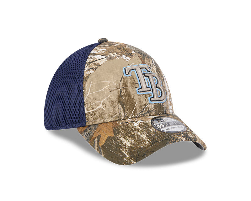 Rays New Era Camo Navy TB 39Thirty Flex Fit Hat