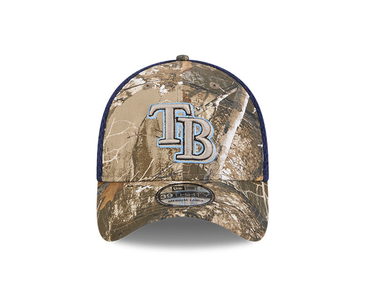 Rays New Era Camo Navy TB 39Thirty Flex Fit Hat