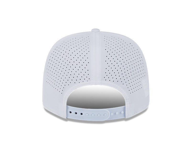 Rays New Era White TB Performance 9SEVENTY Stretch-Snap Hat