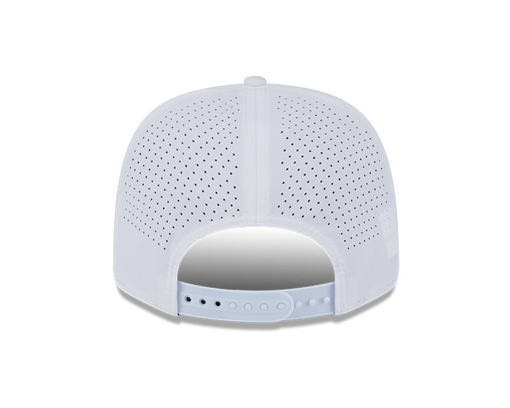Rays New Era White TB Performance 9SEVENTY Stretch-Snap Hat